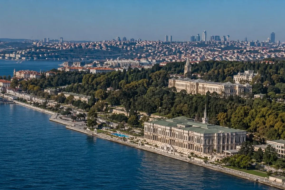 Çırağan Palace and the Yıldız hillside — the Çırağan & Yıldız Bosphorus line